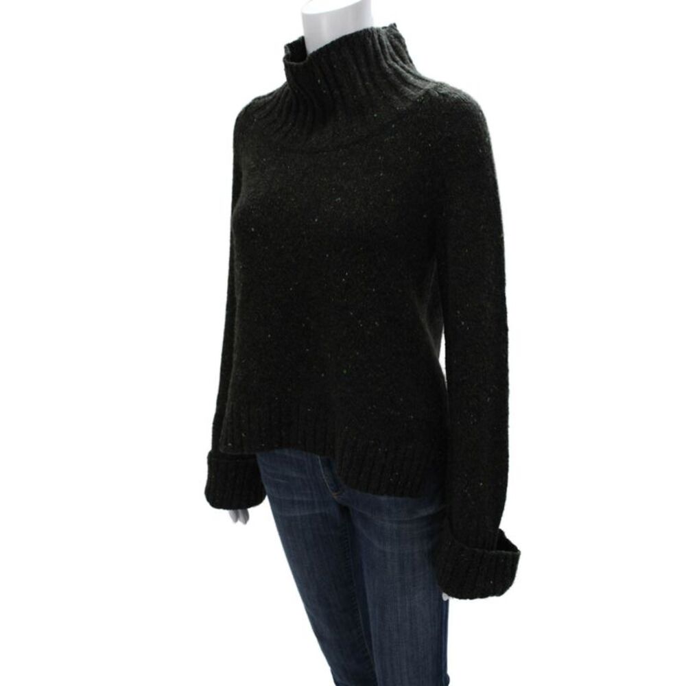 Tse Women Black Wool Turtleneck Long Sleeve Pullover Sweater Size S - Picture 2 of 4